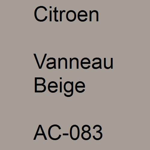 Citroen, Vanneau Beige, AC-083.